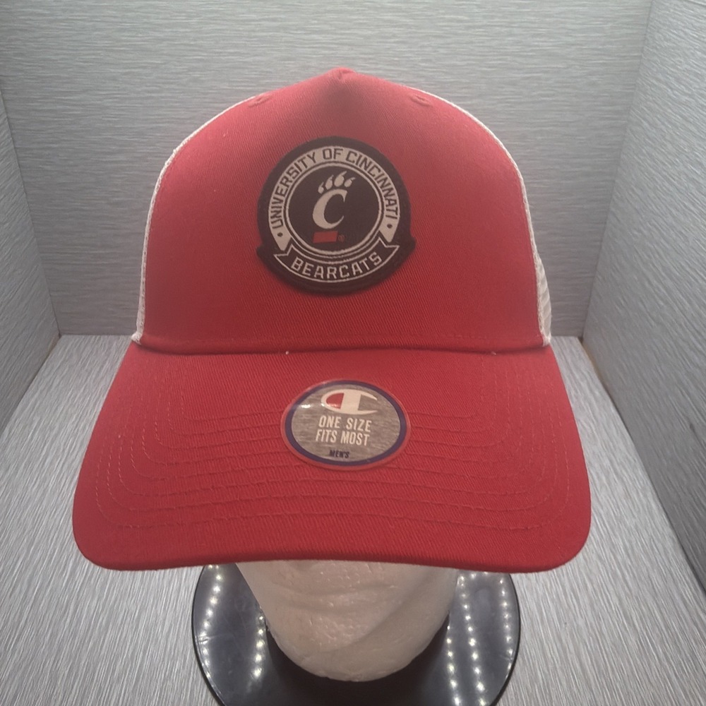 Cincinnati Bearcats Champion Trucker Hat Red‎ White Snapback NCAA Mesh Cap New
